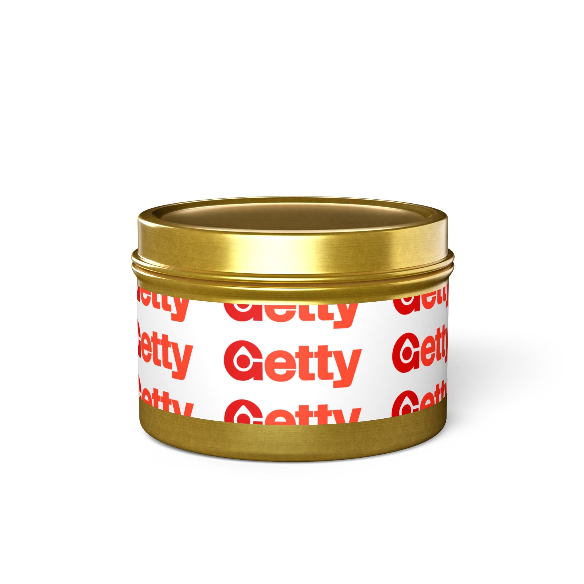 Getty Oil Tin Candle