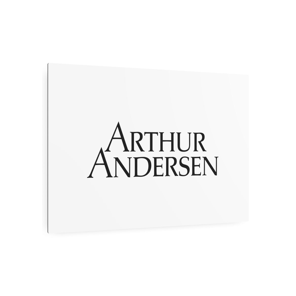 Arthur Andersen Metal Sign