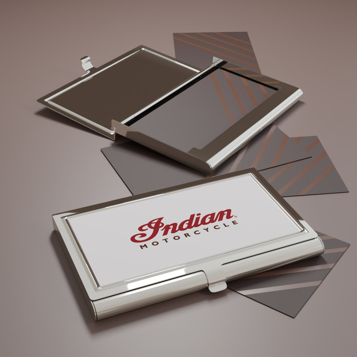 Indian Motorcycle Metal Business Card Holder