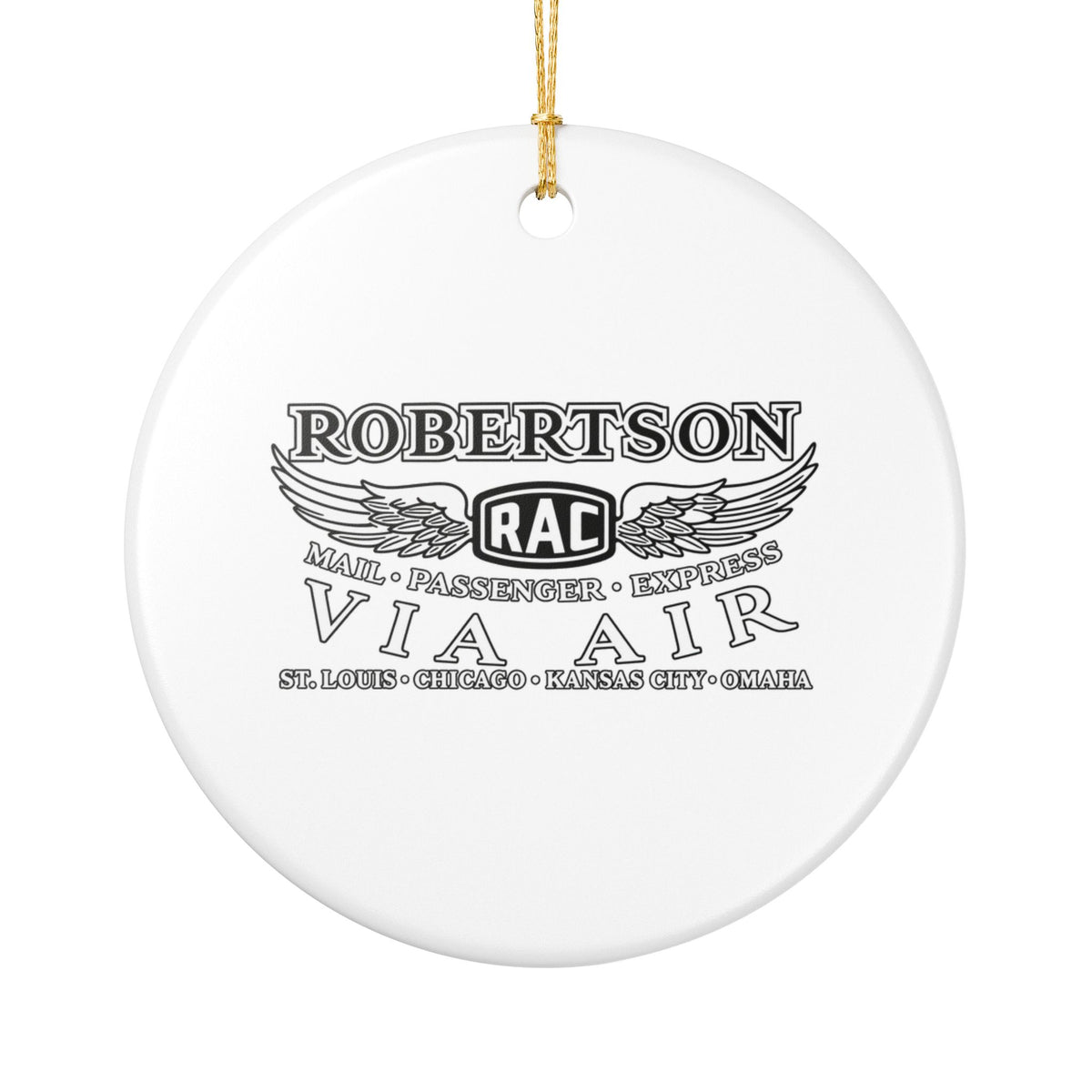 Robertson Aircraft Ceramic Ornament
