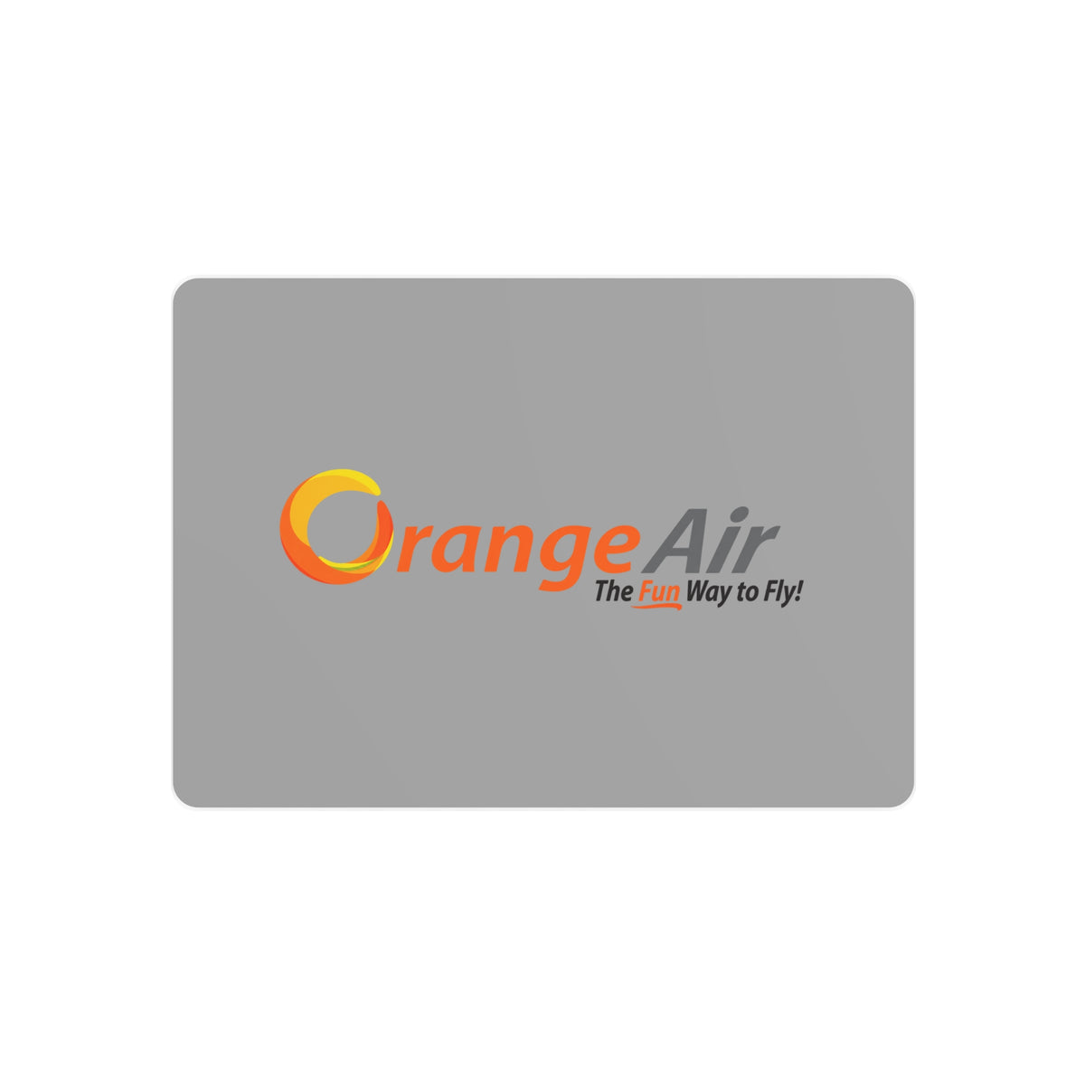 Orange Air Metal Sign