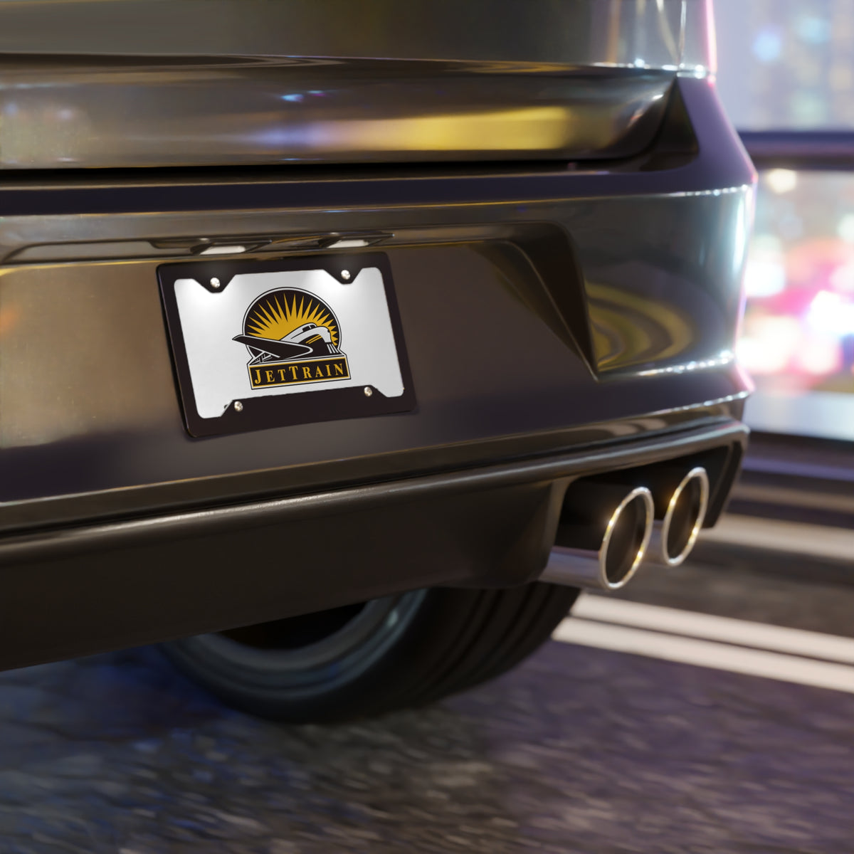 Bombardier JetTrain Vanity License Plate