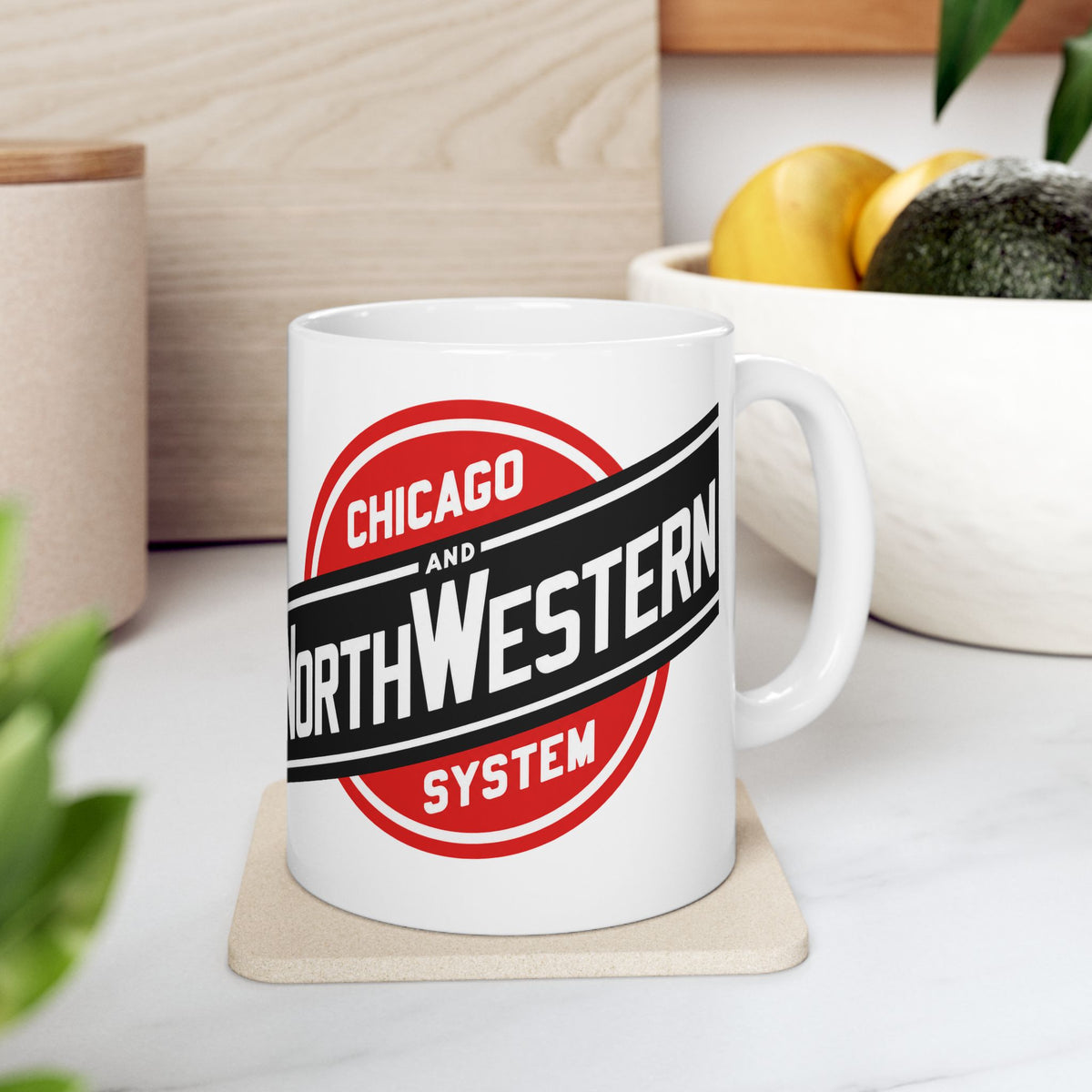 Chicago and North Western Railway Ceramic Coffee Mug