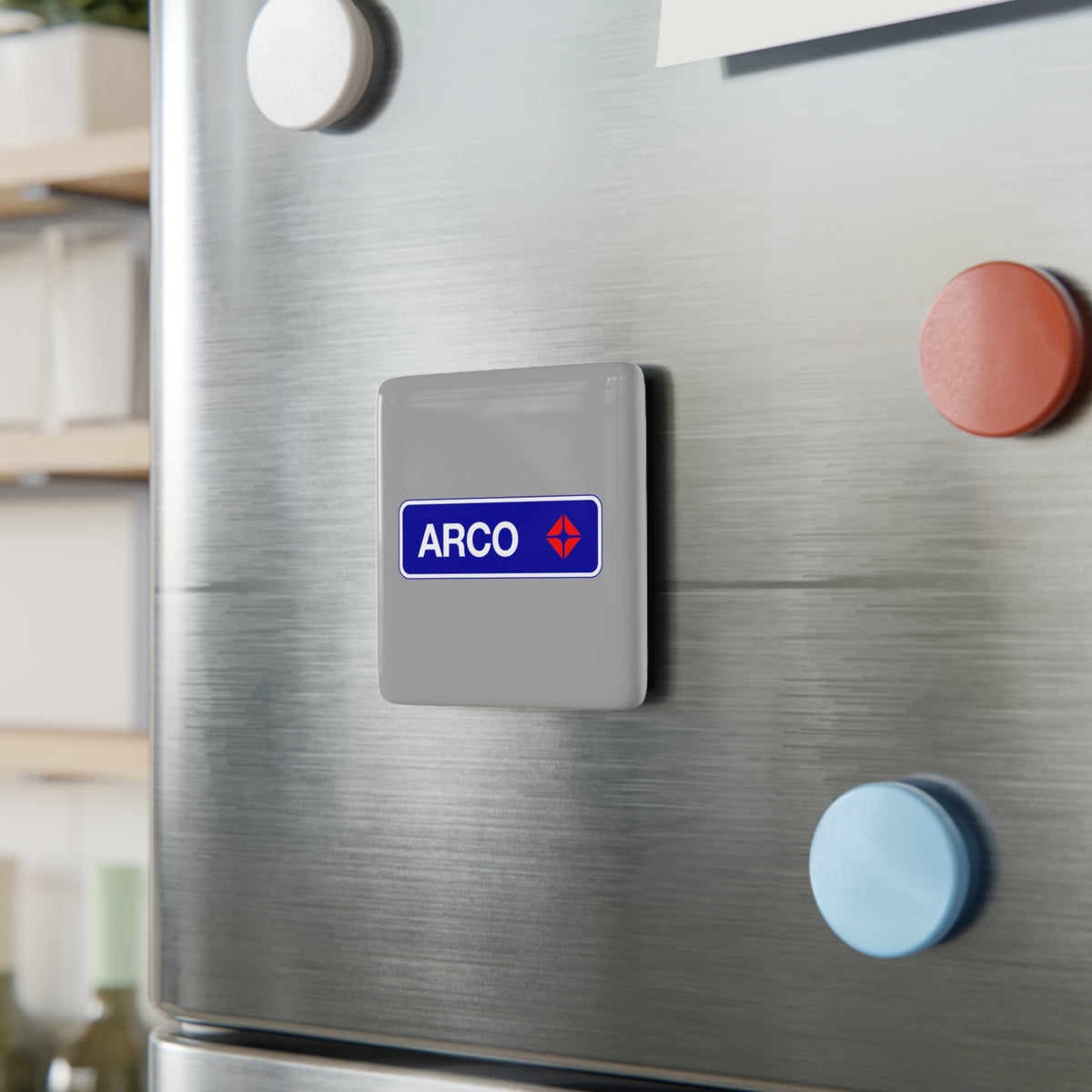 ARCO (Atlantic Richfield) Square Porcelain Fridge Magnet