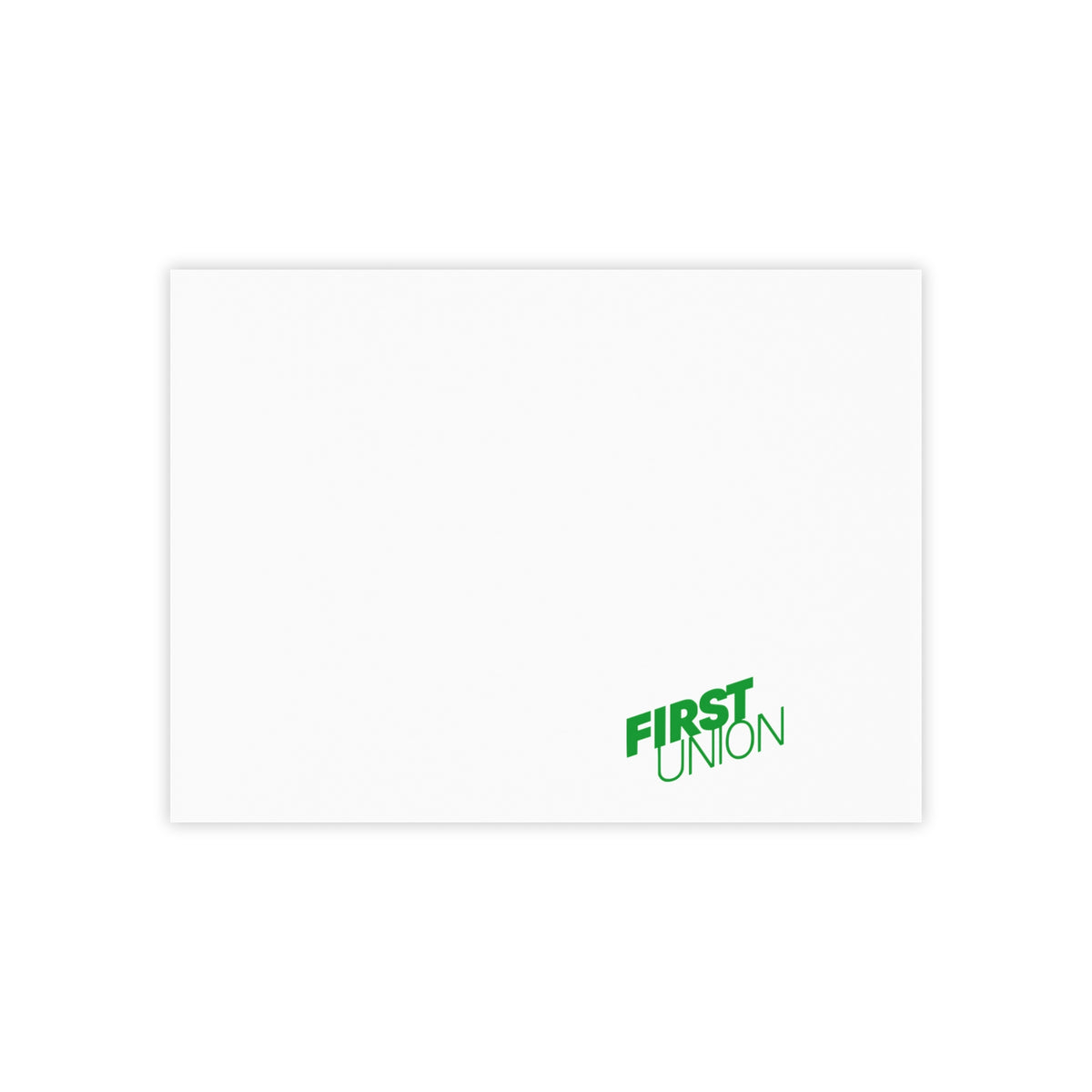 First Union Sticky Post-it Note Pad