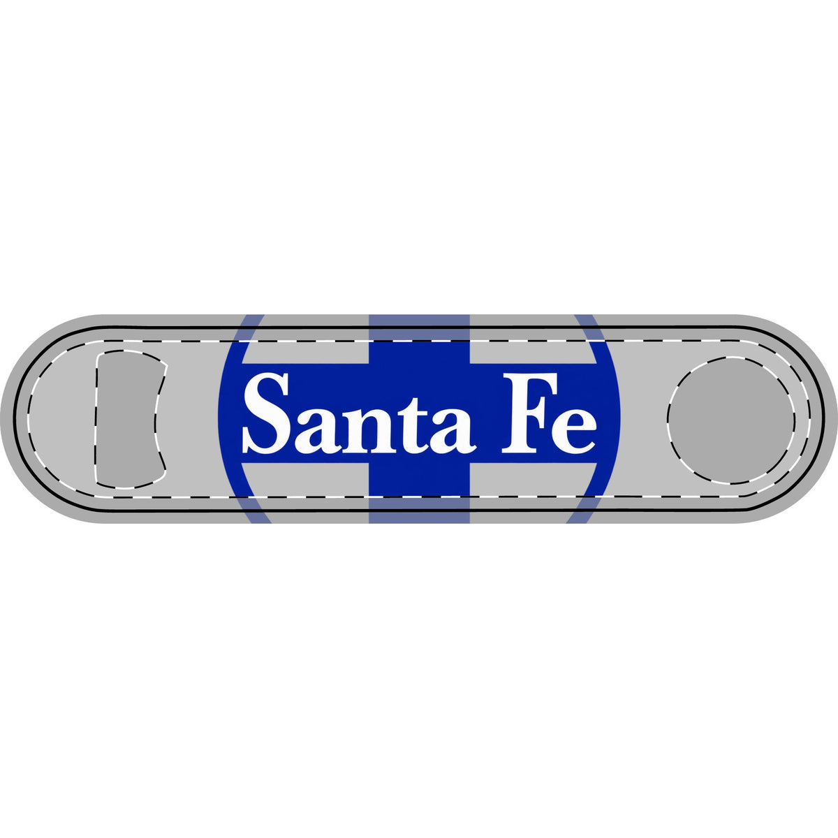 Atchison Topeka and Santa Fe Railway Metal Bottle Opener