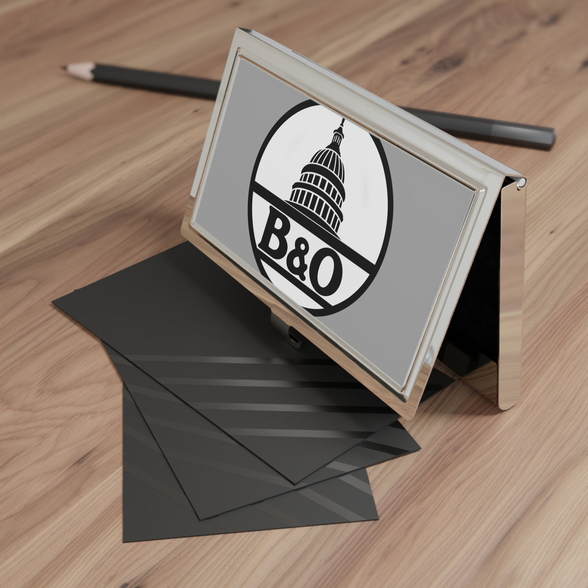 Baltimore and Ohio Railroad Metal Business Card Holder