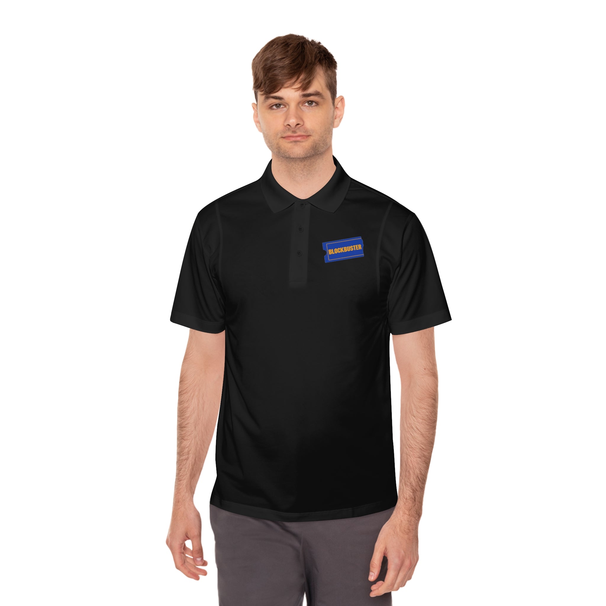 Blockbuster Video Men's Sport Polo Shirt