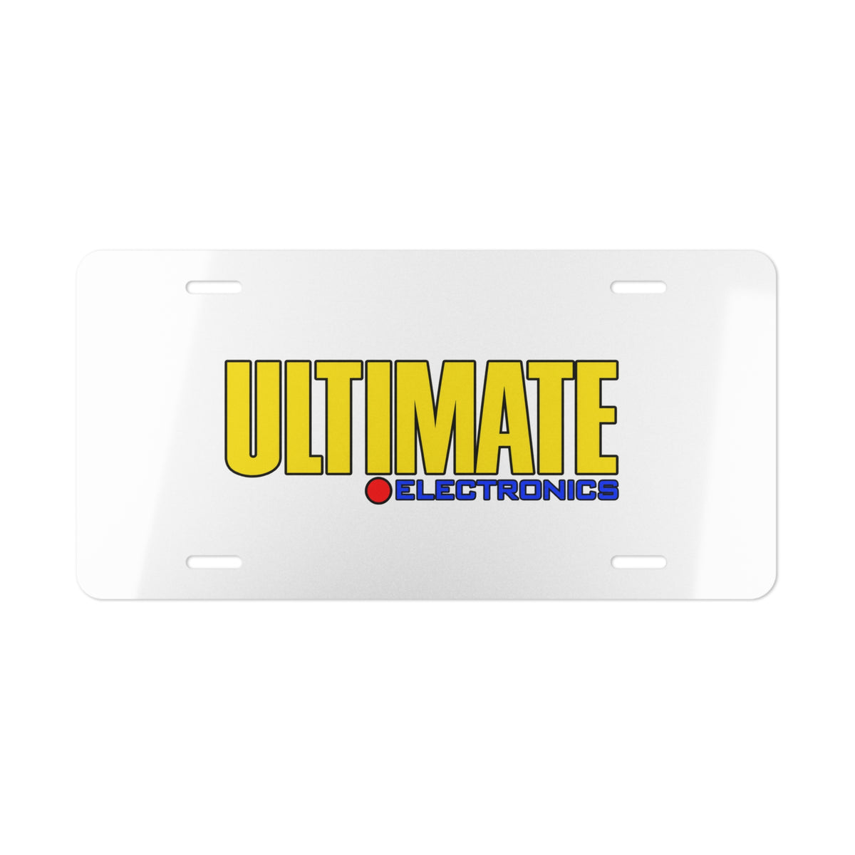 Ultimate Electronics Vanity License Plate