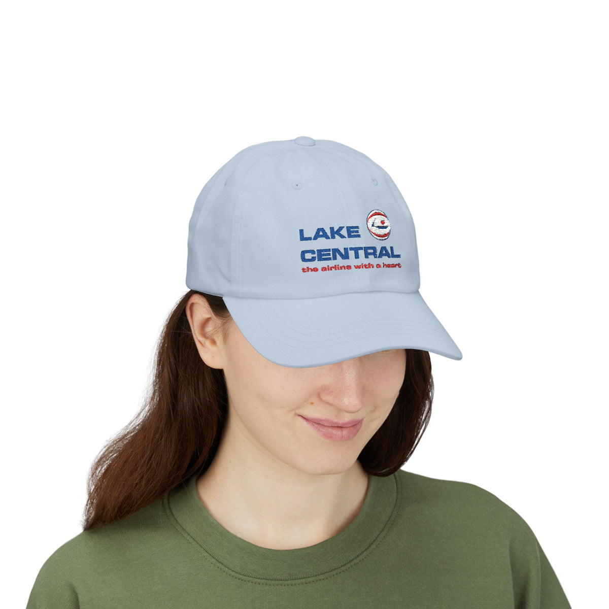 Lake Central Airlines Embroidered Dad Cap Hat