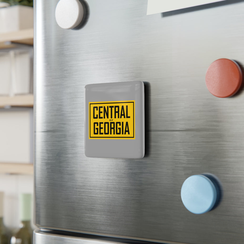 Central of Georgia Railway Square Porcelain Fridge Magnet