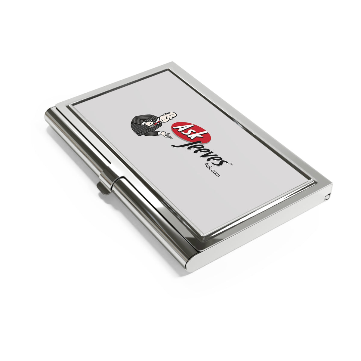Ask Jeeves Metal Business Card Holder