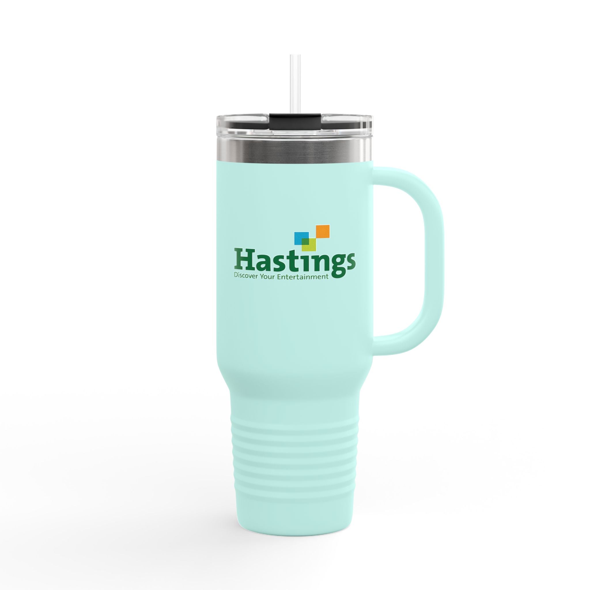 Hastings Entertainment 40oz Insulated Travel Mug Stainless Tumbler