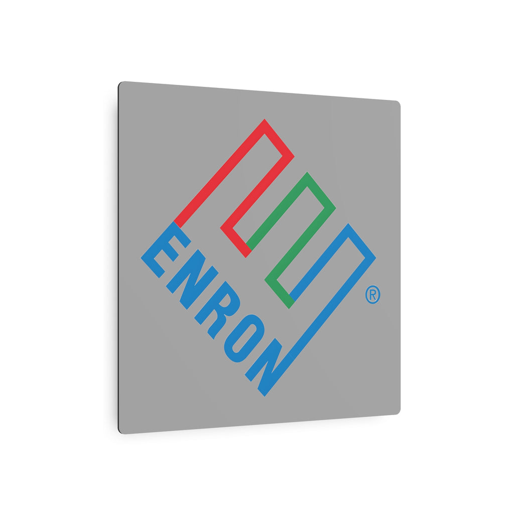 Enron Square Metal Sign
