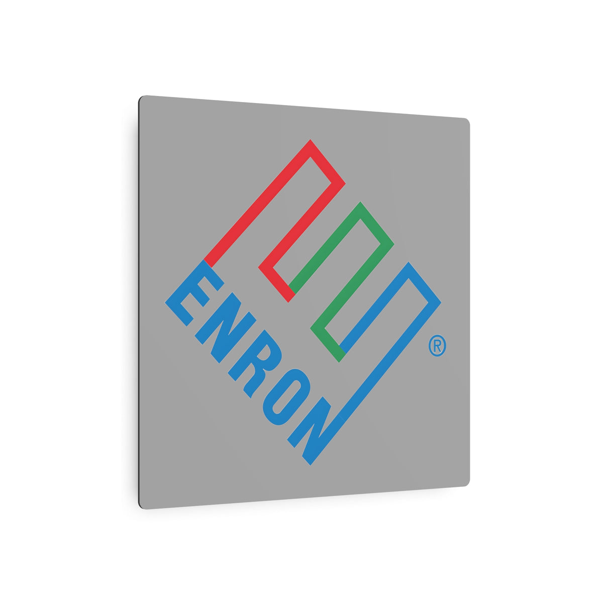 Enron Square Metal Sign