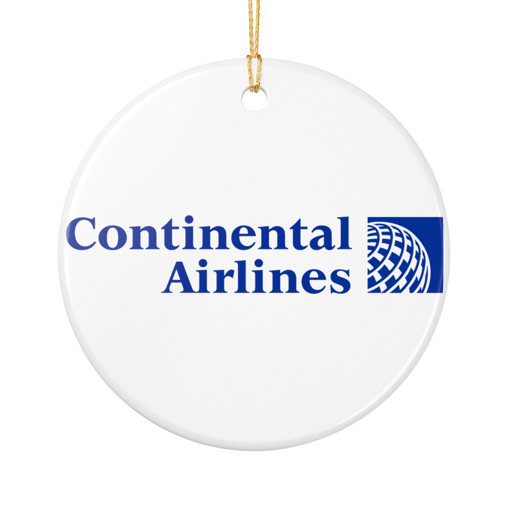 Continental Airlines Ceramic Ornament
