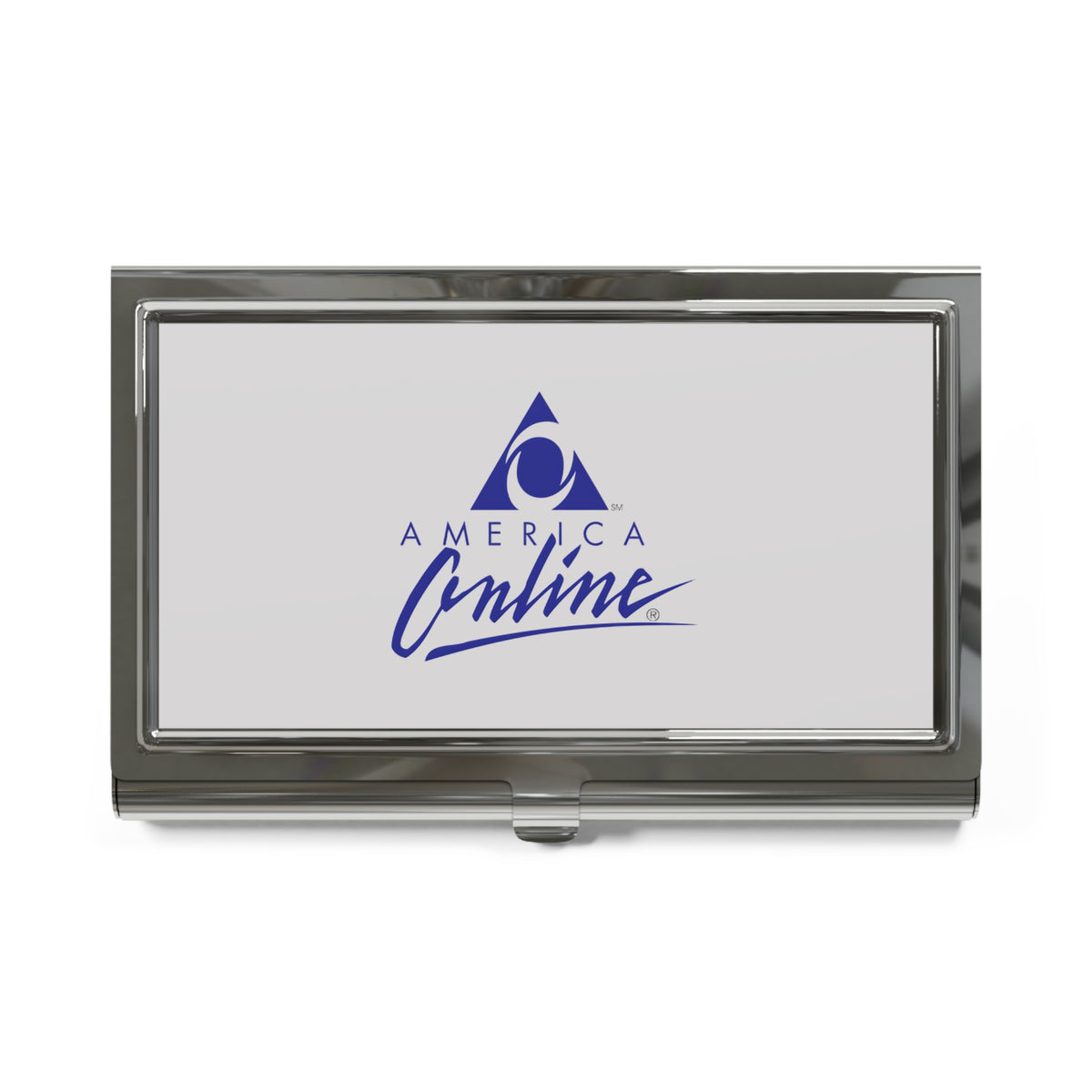 America Online (AOL) Metal Business Card Holder