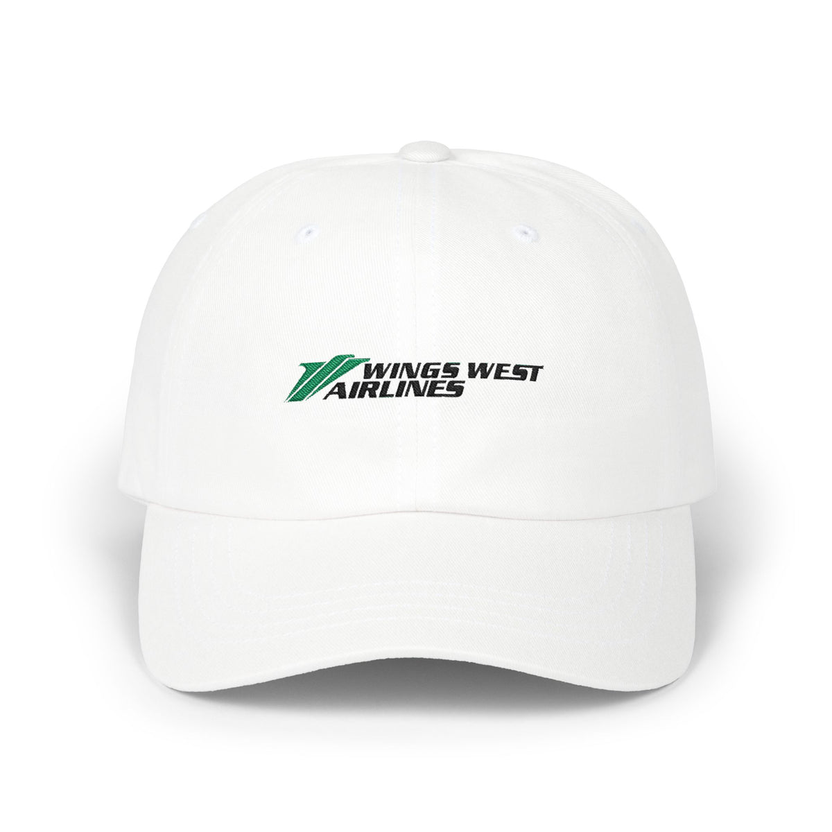 Wings West Airlines Embroidered Dad Cap Hat