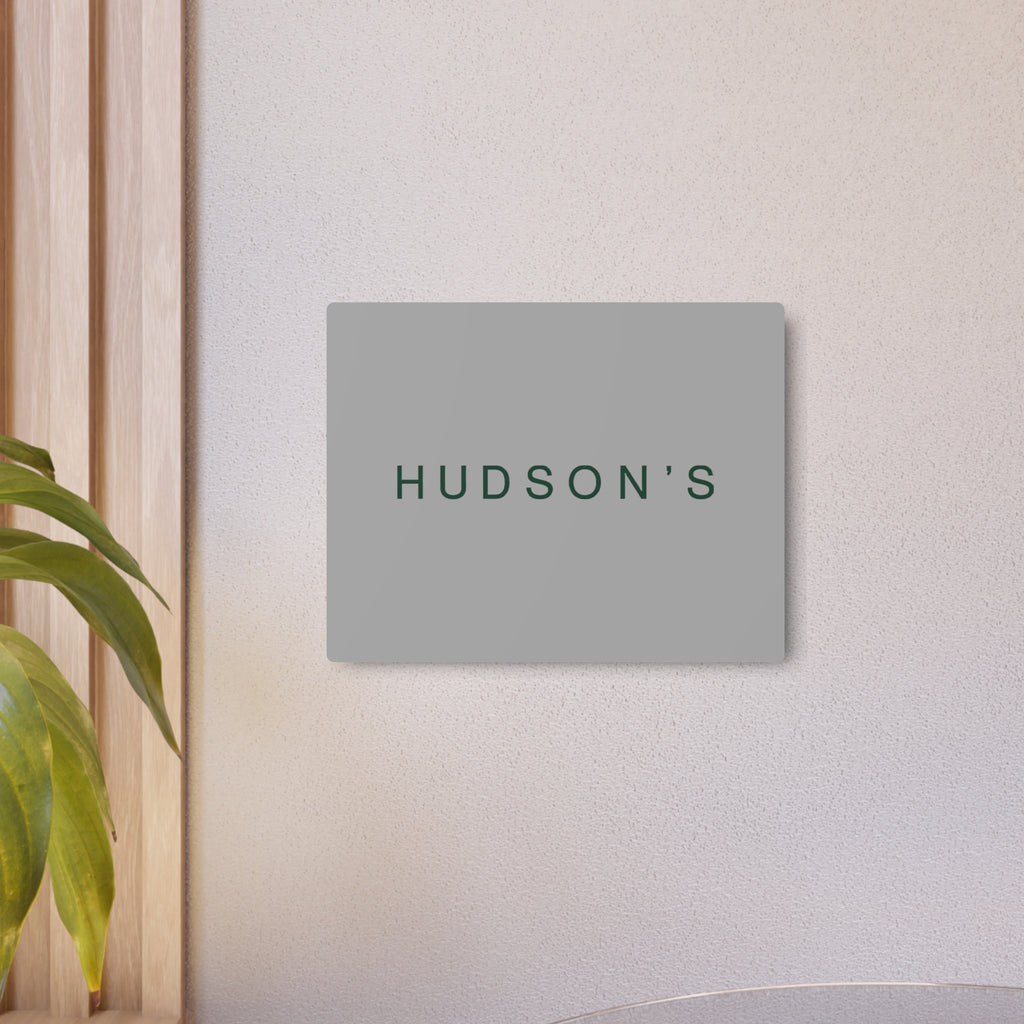 Hudson's Metal Sign
