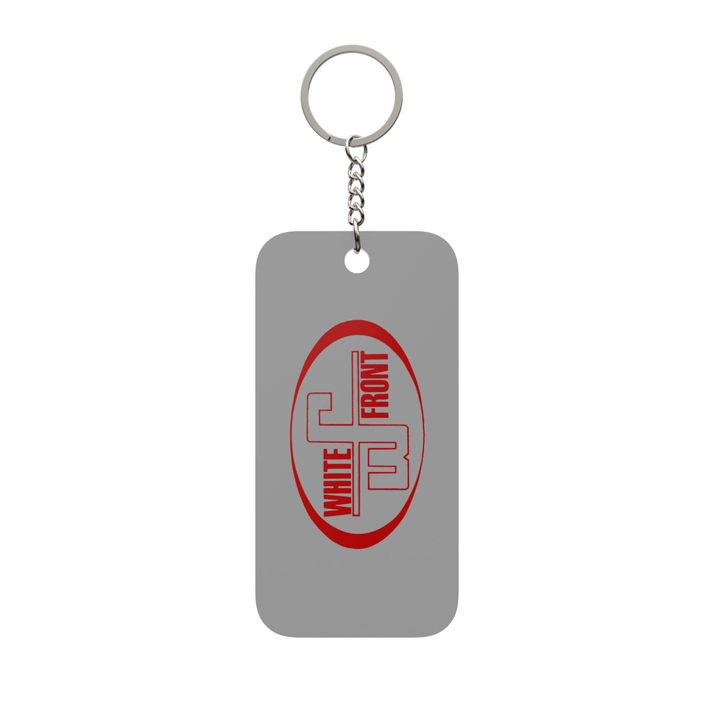 White Front Double-Sided Keychain Charm