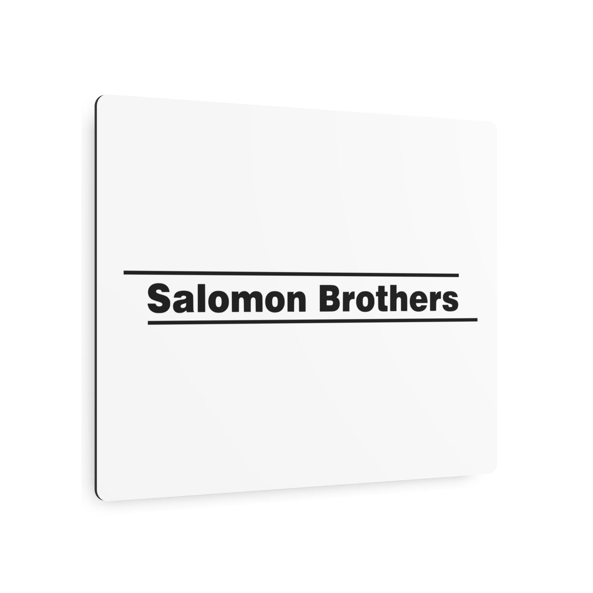 Salomon Brothers Metal Sign