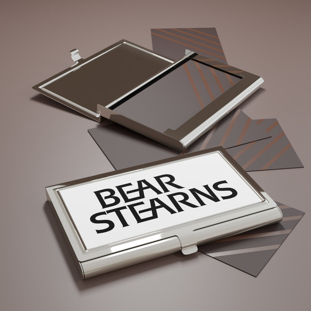 Bear Stearns Metal Business Card Holder