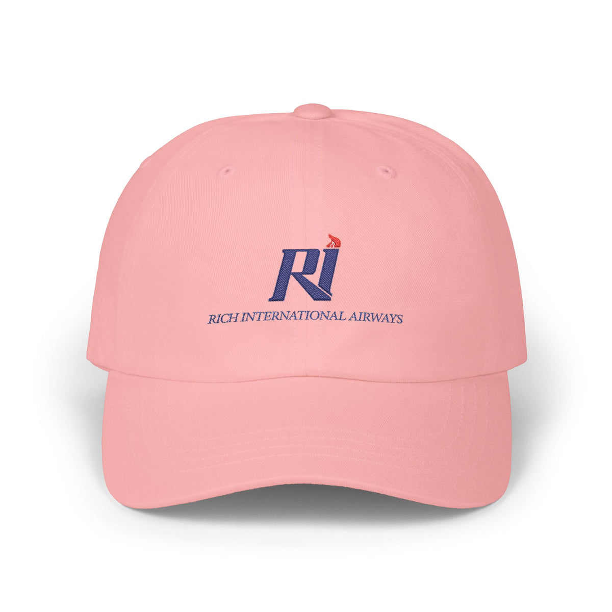 Rich International Airways Embroidered Dad Cap Hat