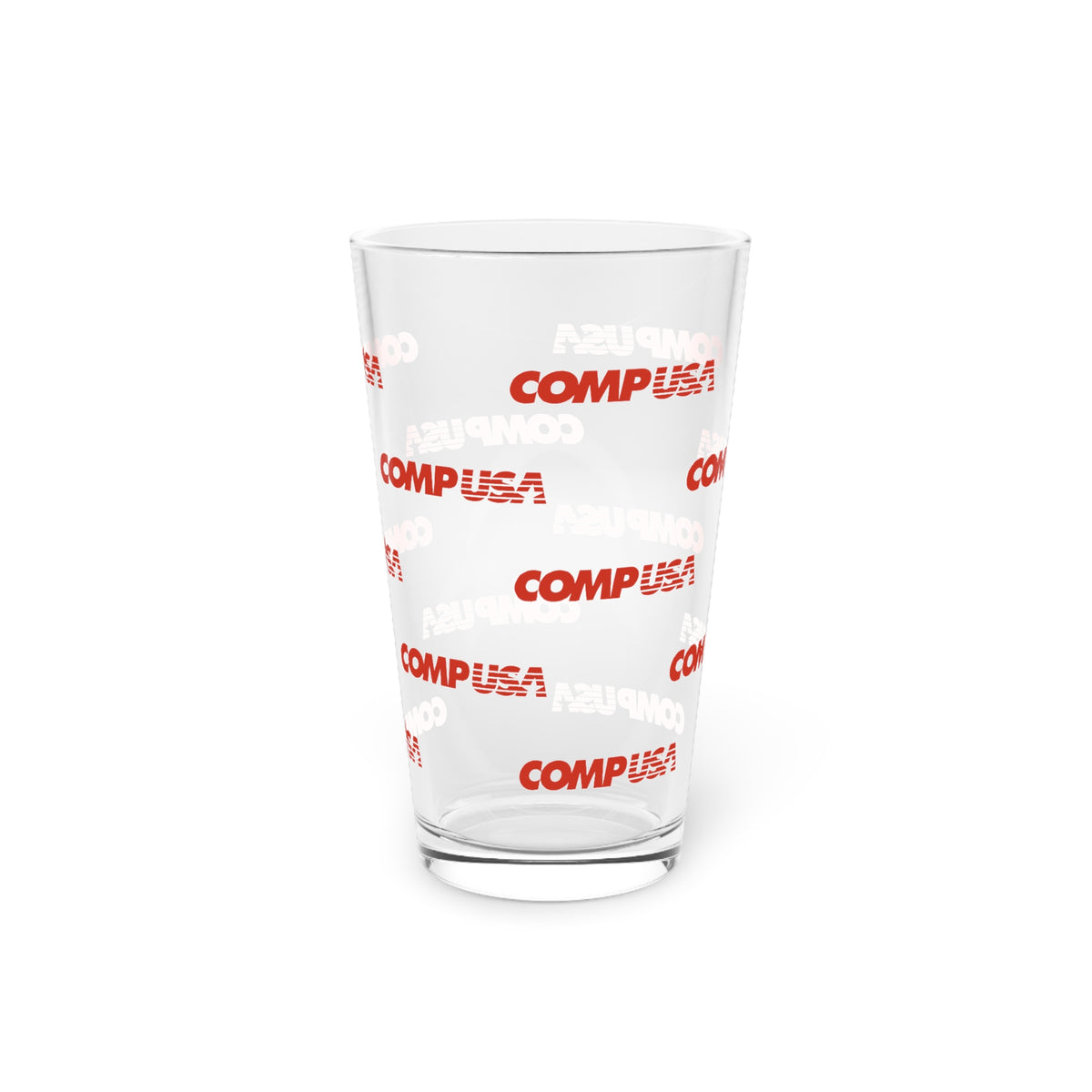 CompUSA 16oz Pint Glass