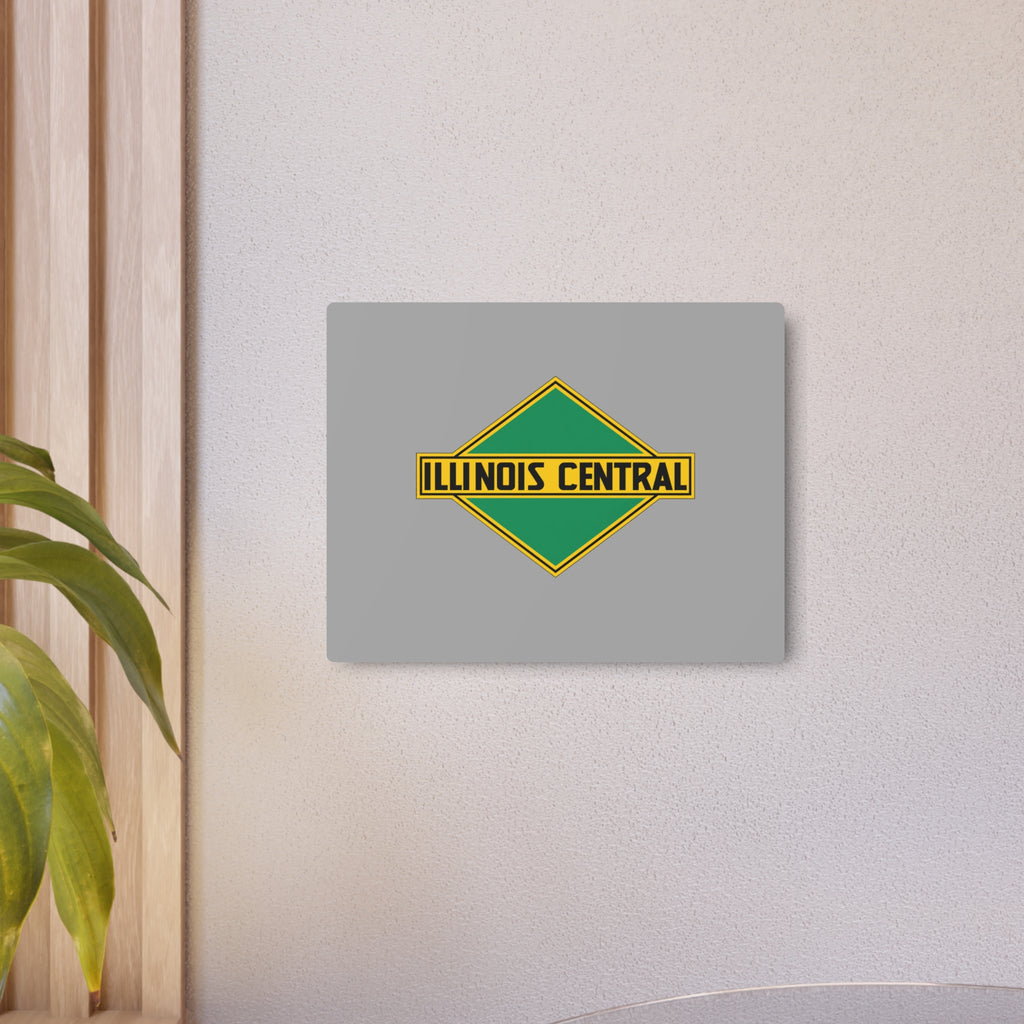 Illinois Central Railroad Metal Sign