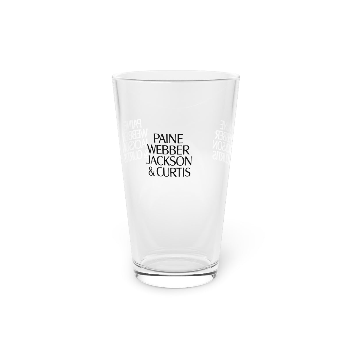 Paine Webber Jackson & Curtis 16oz Pint Glass