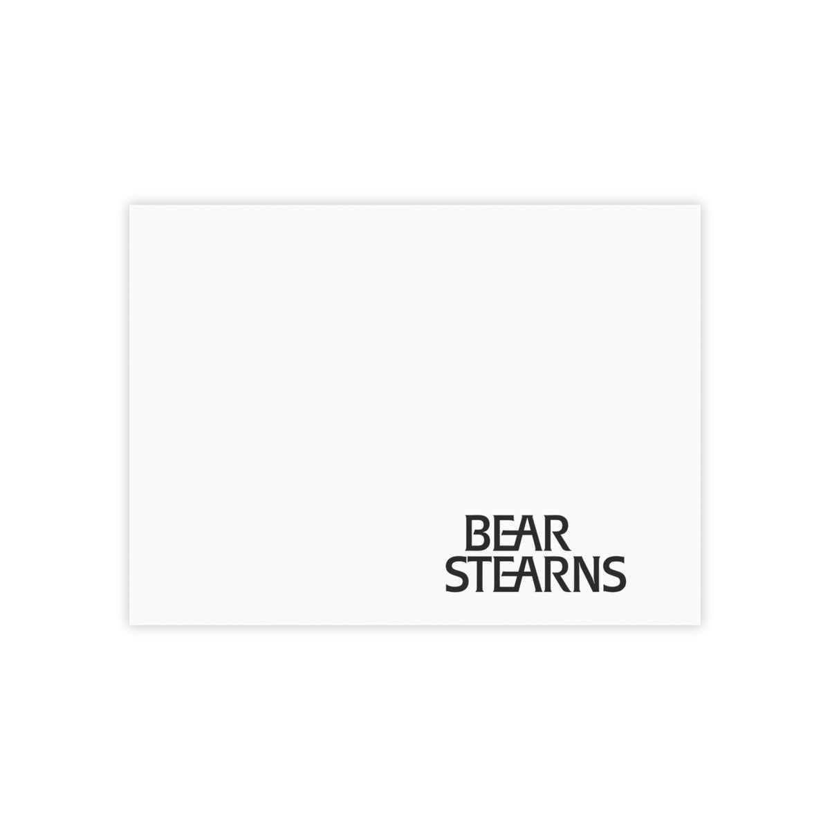 Bear Stearns Sticky Post-it Note Pad