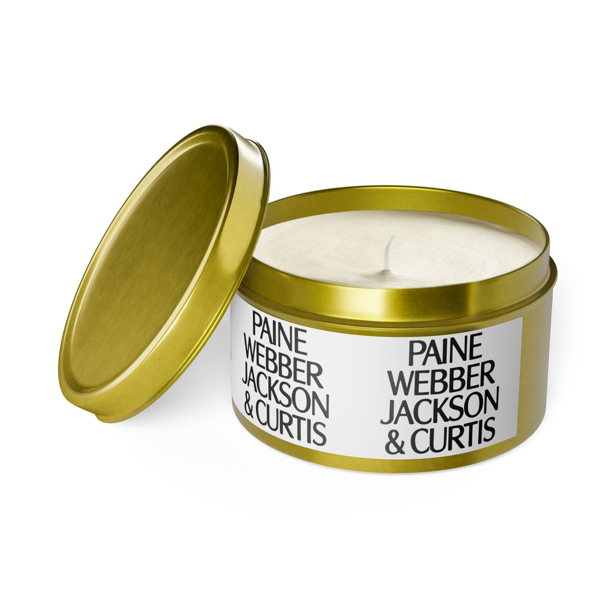 Paine Webber Jackson & Curtis Tin Candle