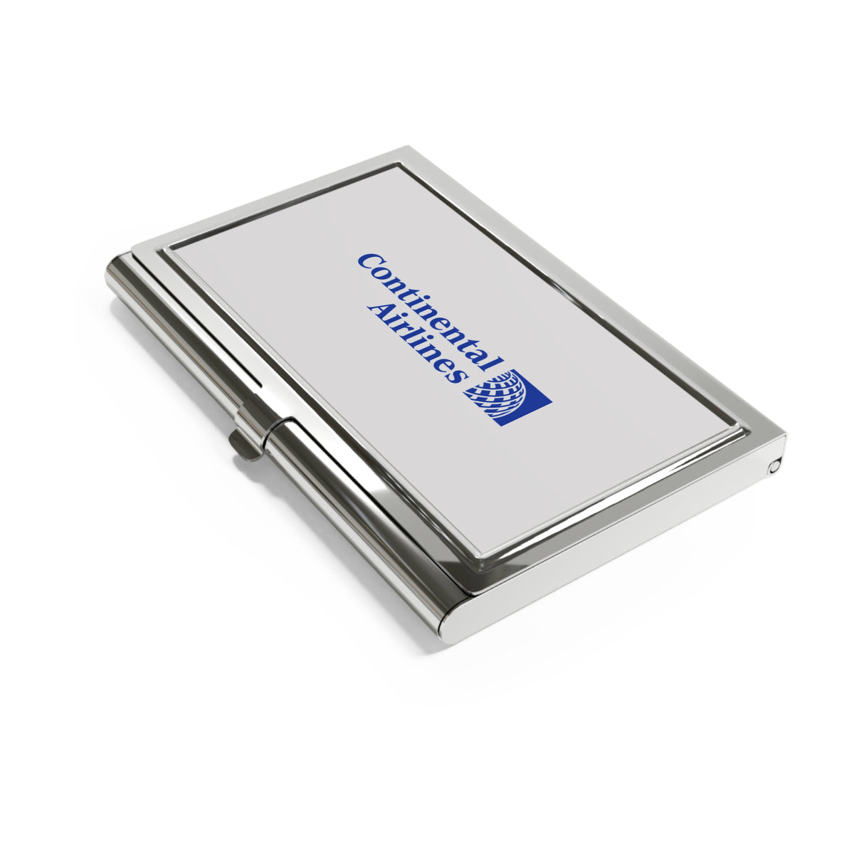 Continental Airlines Metal Business Card Holder