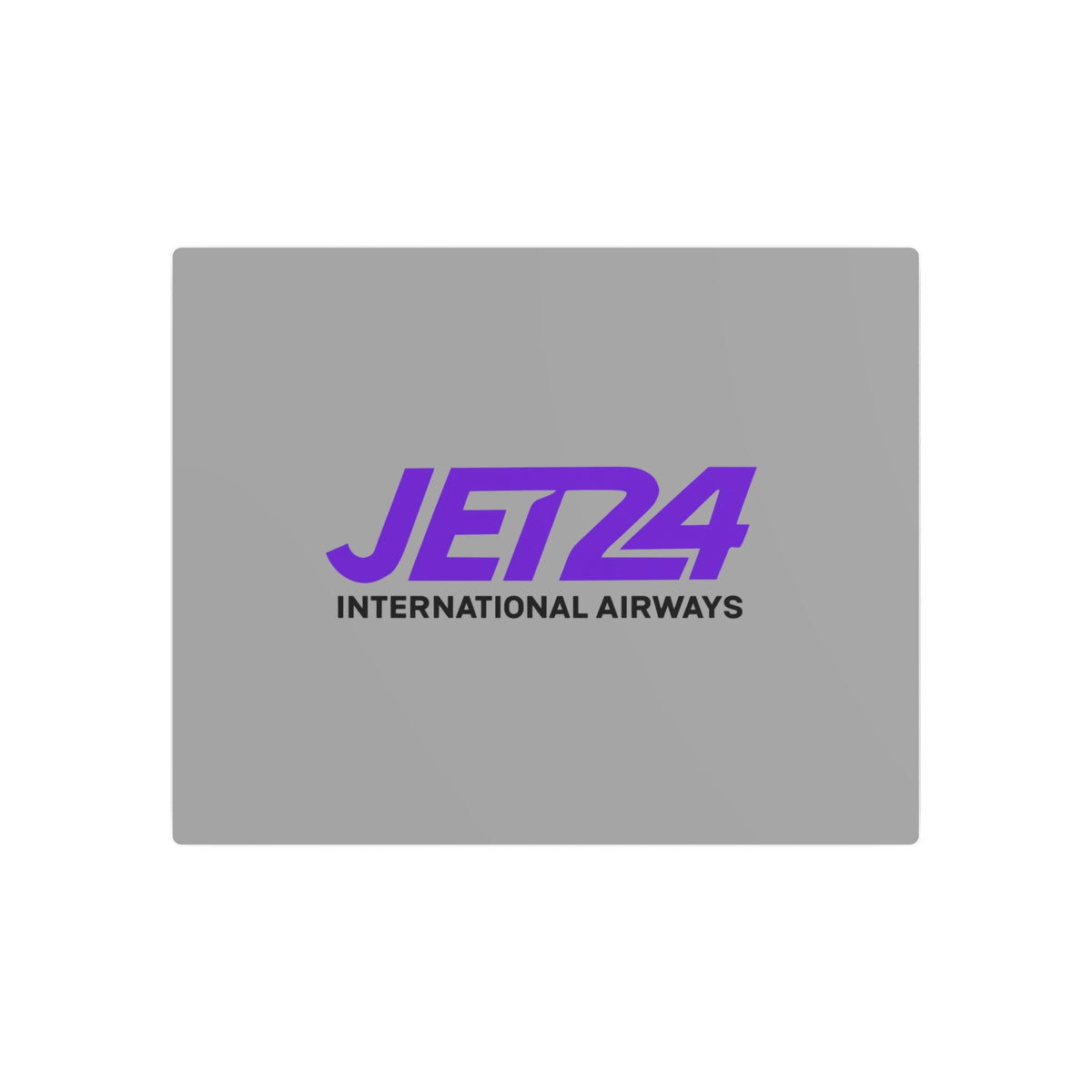 Jet 24 International Airways Metal Sign
