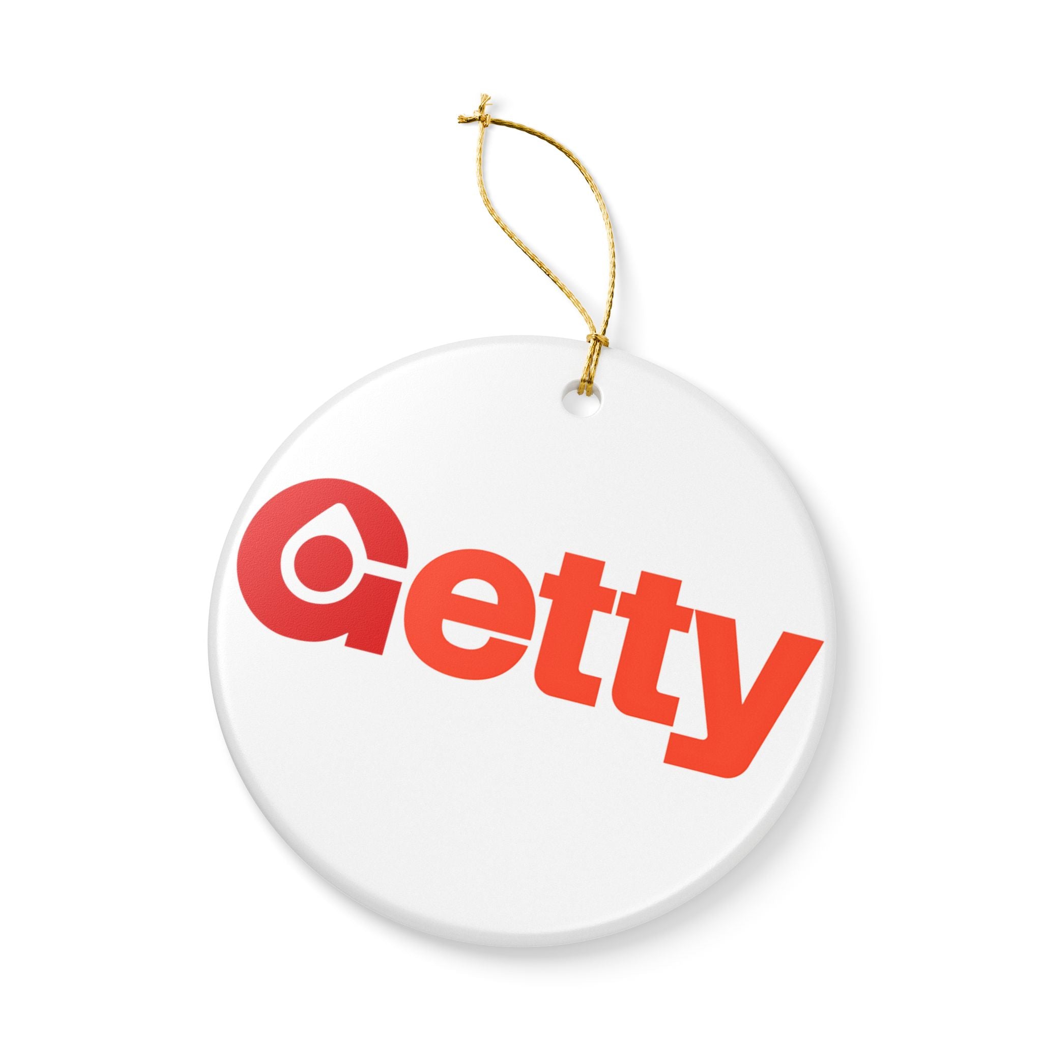 Getty Oil Ceramic Ornament