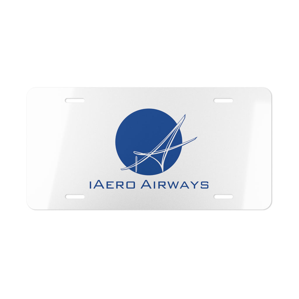 iAero Airways Vanity License Plate