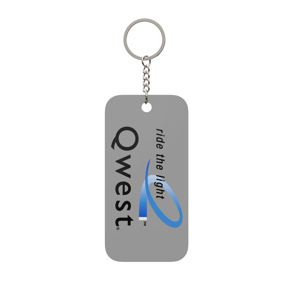 Qwest Double-Sided Keychain Charm