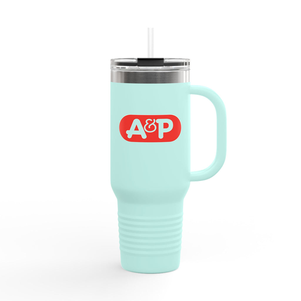 The Great Atlantic & Pacific Tea Company (A&P) 40oz Insulated Travel Mug Stainless Tumbler