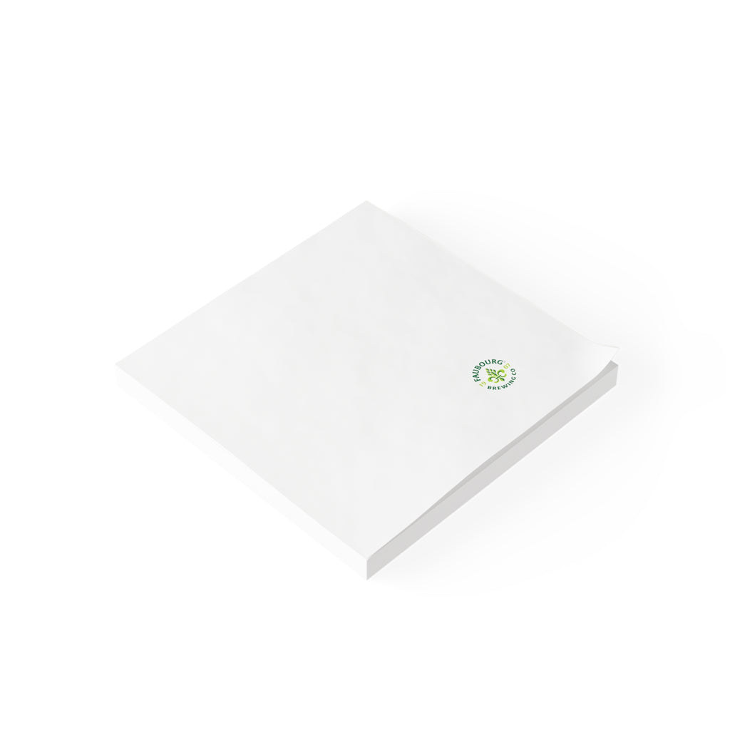Faubourg Brewing Sticky Post-it Note Pad