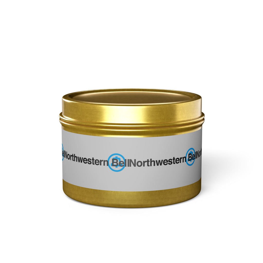 Northwestern Bell Tin Candle