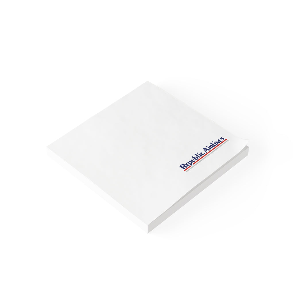 Republic Airlines Sticky Post-it Note Pad