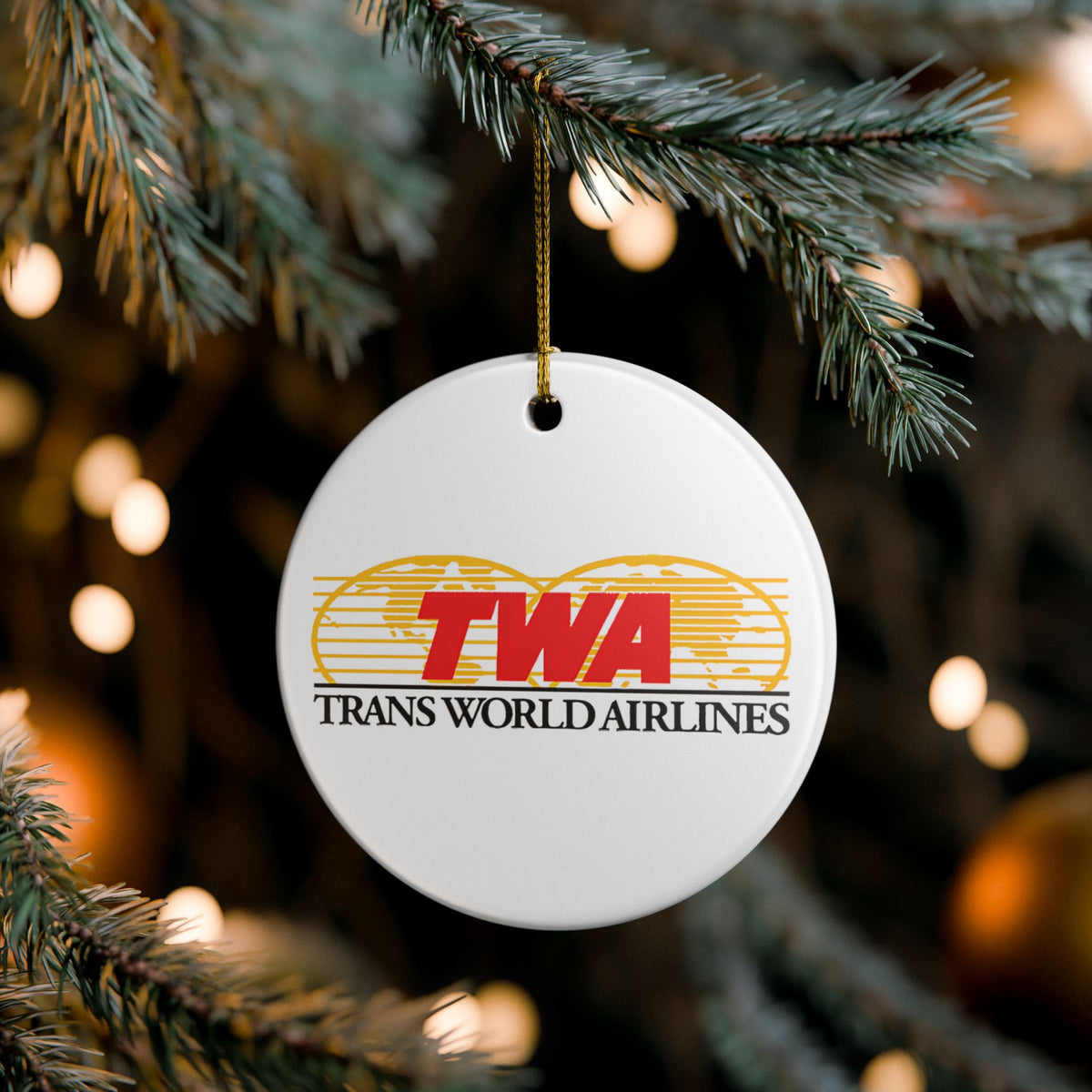 Trans World Airlines (TWA) Ceramic Ornament
