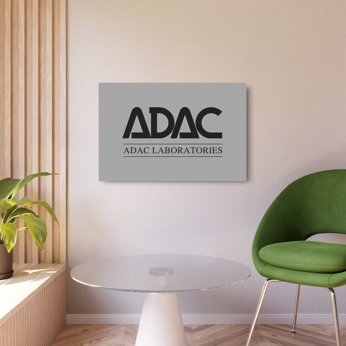 ADAC Laboratories Metal Sign