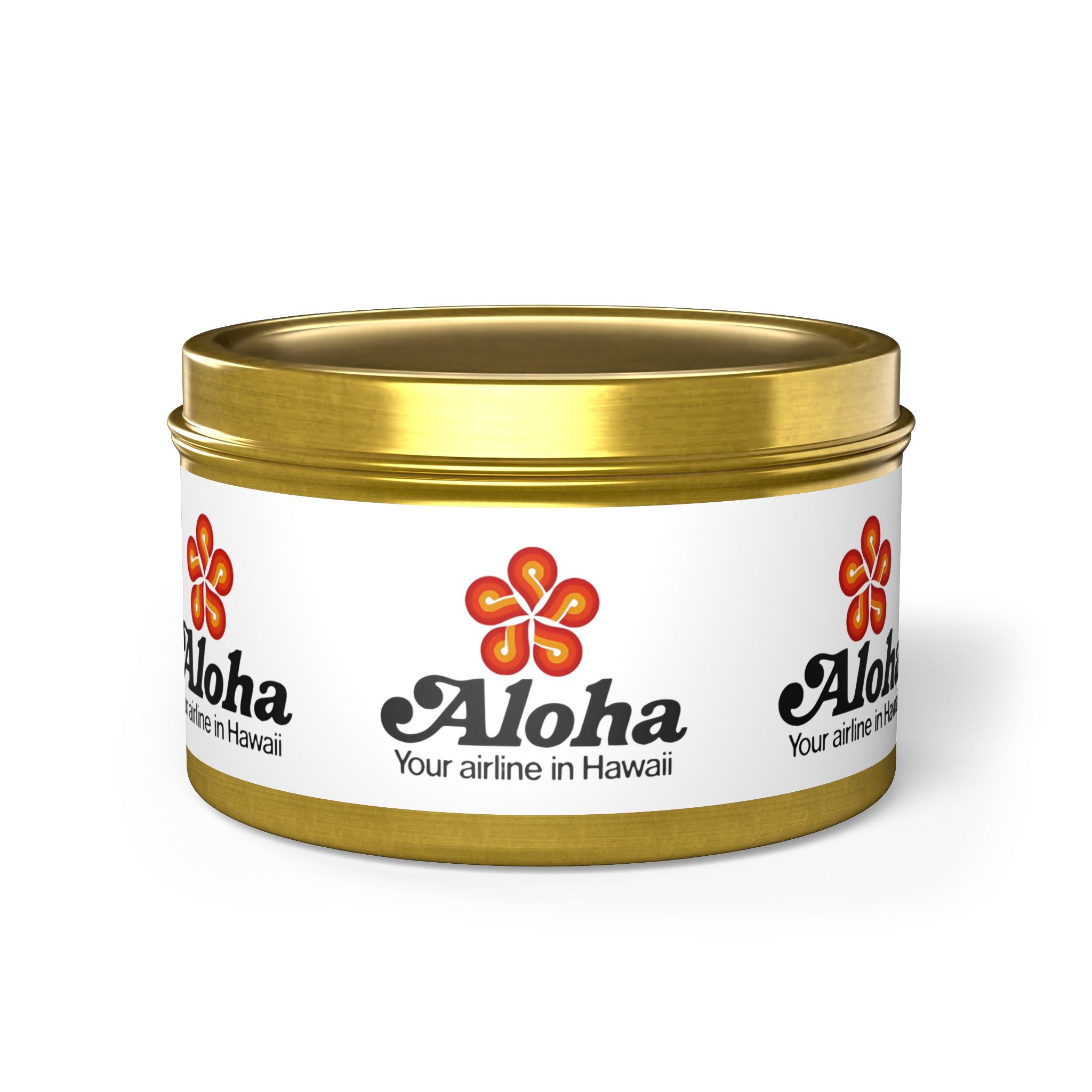 Aloha Airlines Tin Candle
