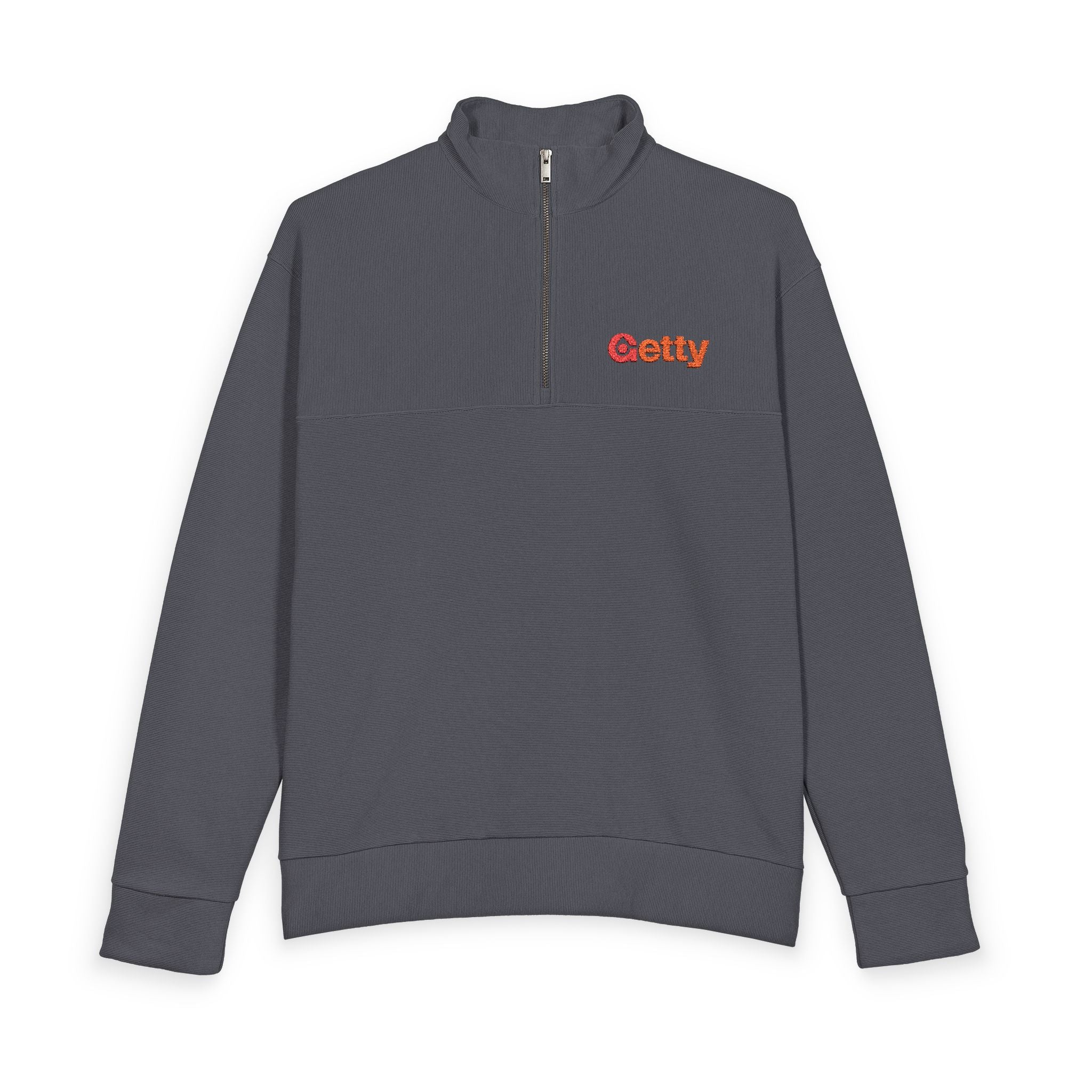 Getty Oil Heavy Knit Quarter-Zip Sweatshirt