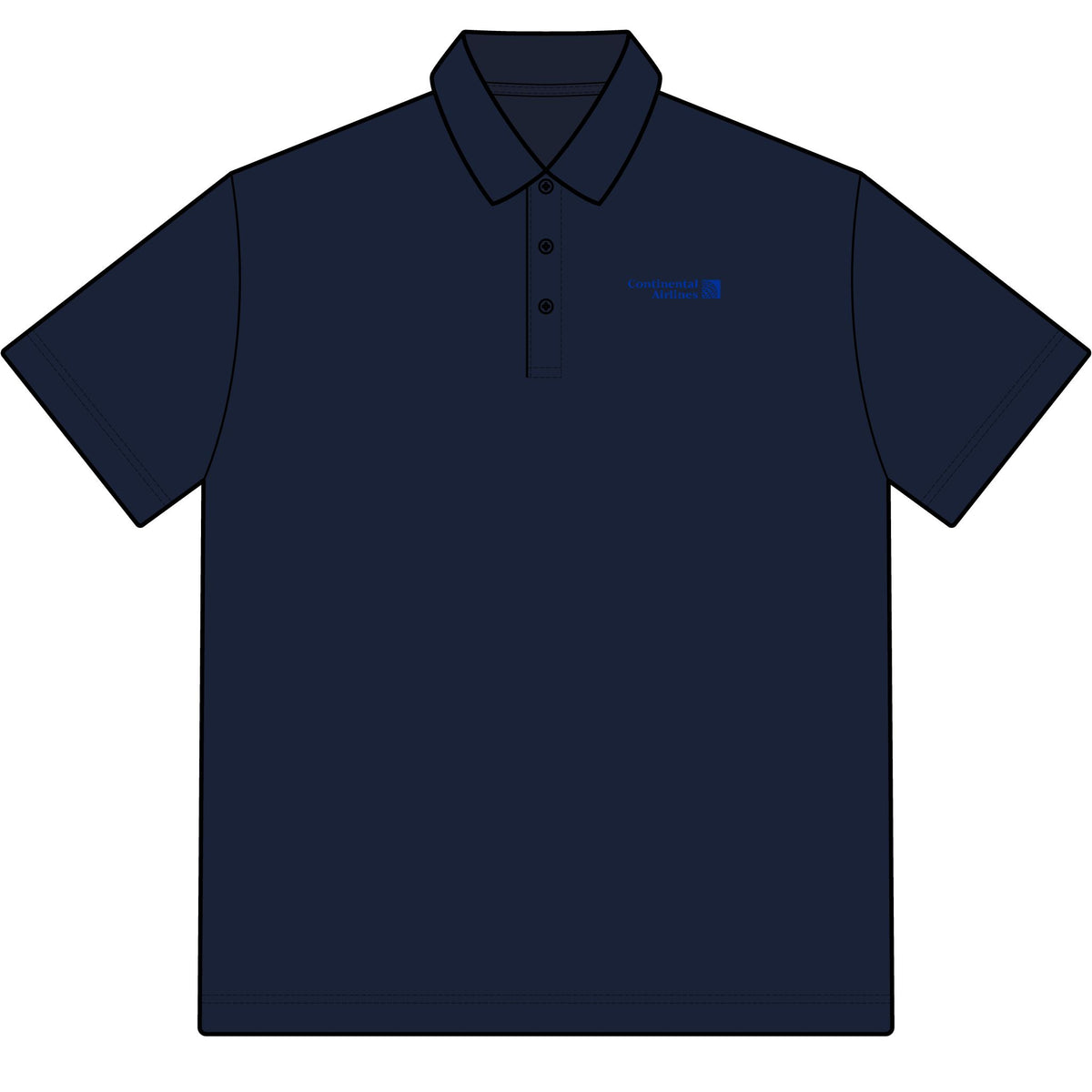 Continental Airlines Cotton Polo Shirt