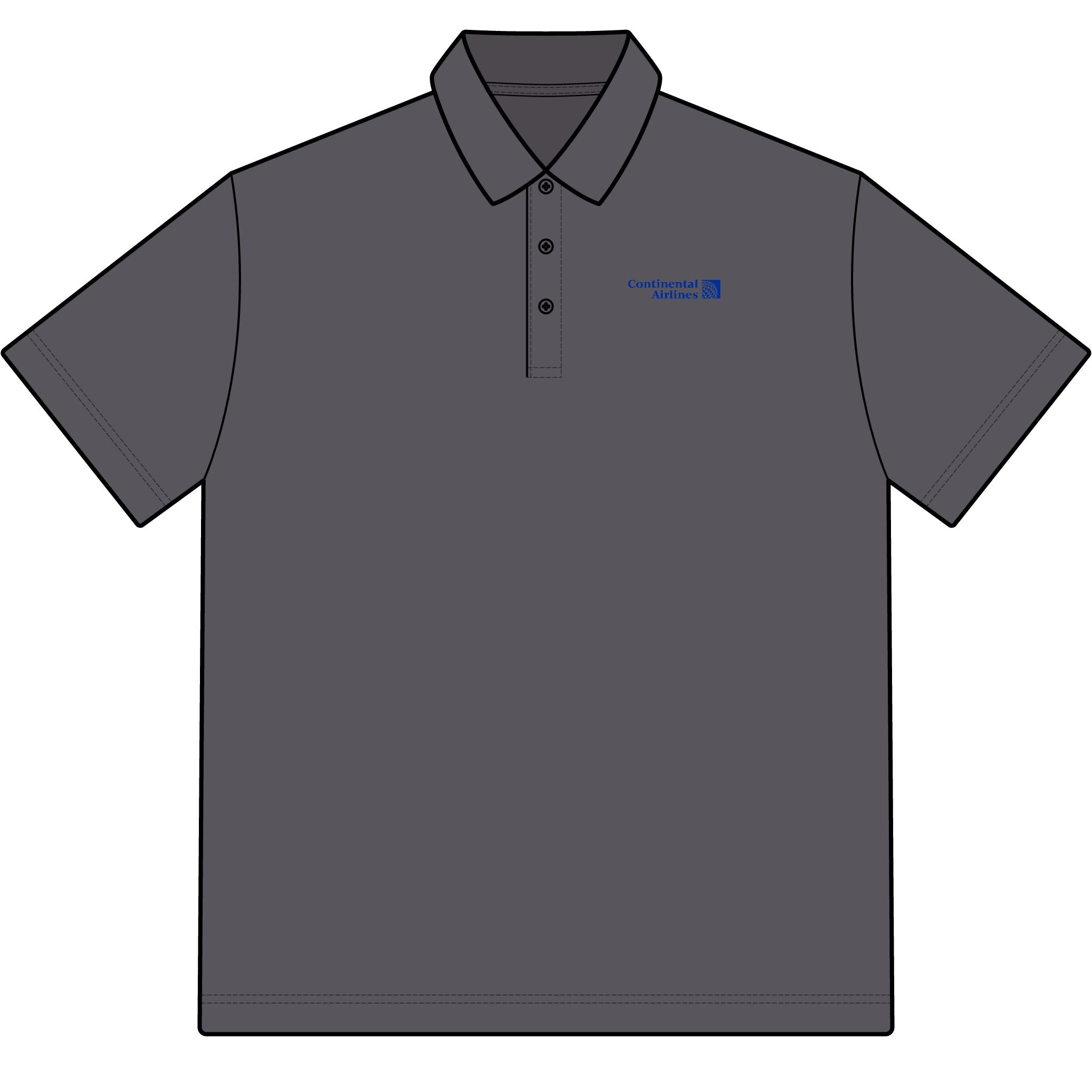 Continental Airlines Cotton Polo Shirt