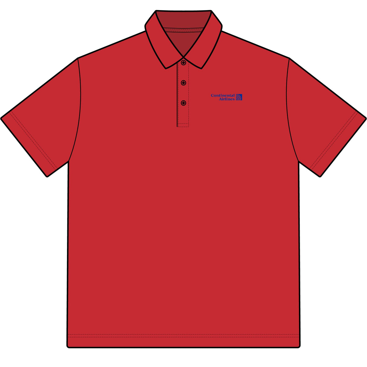 Continental Airlines Cotton Polo Shirt