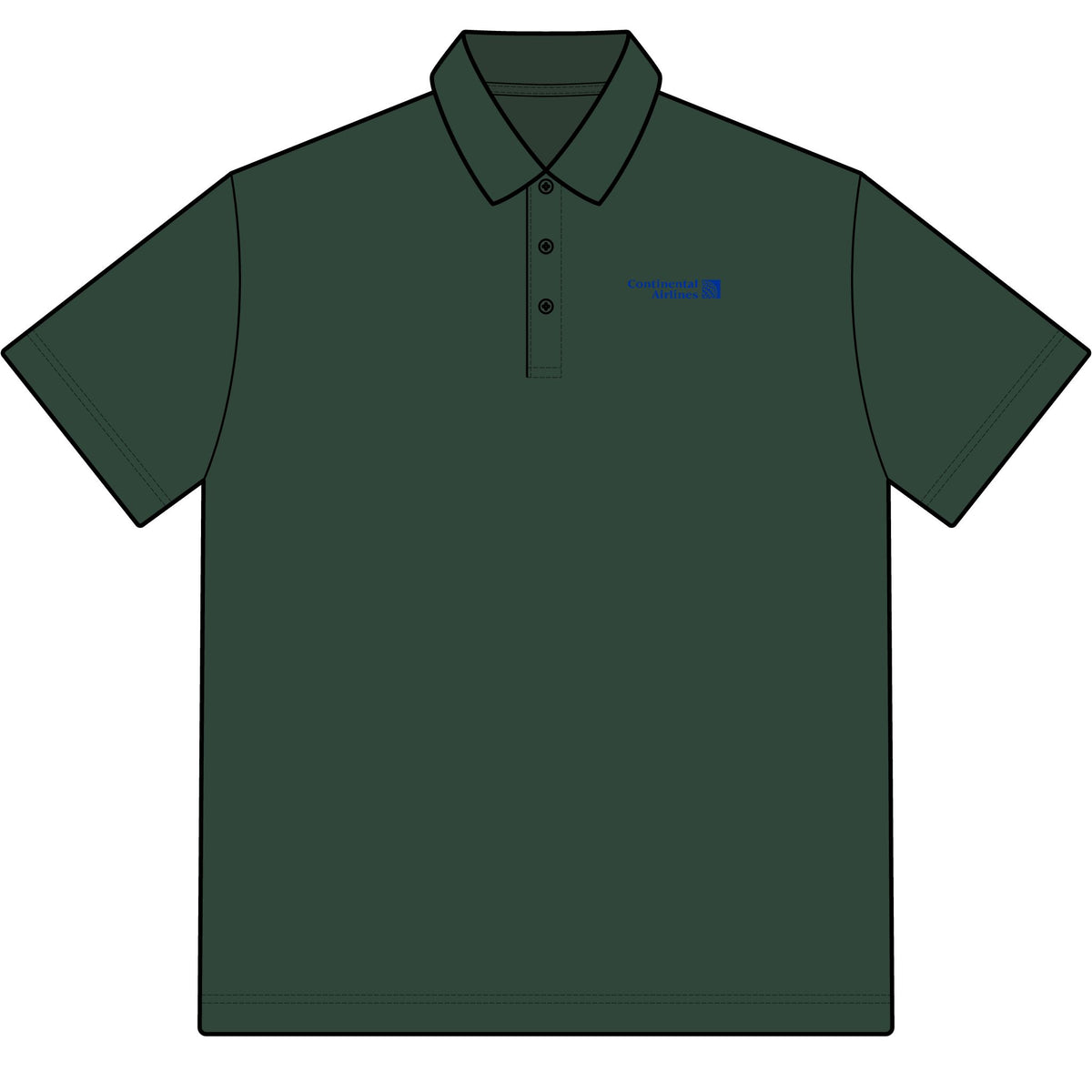 Continental Airlines Cotton Polo Shirt