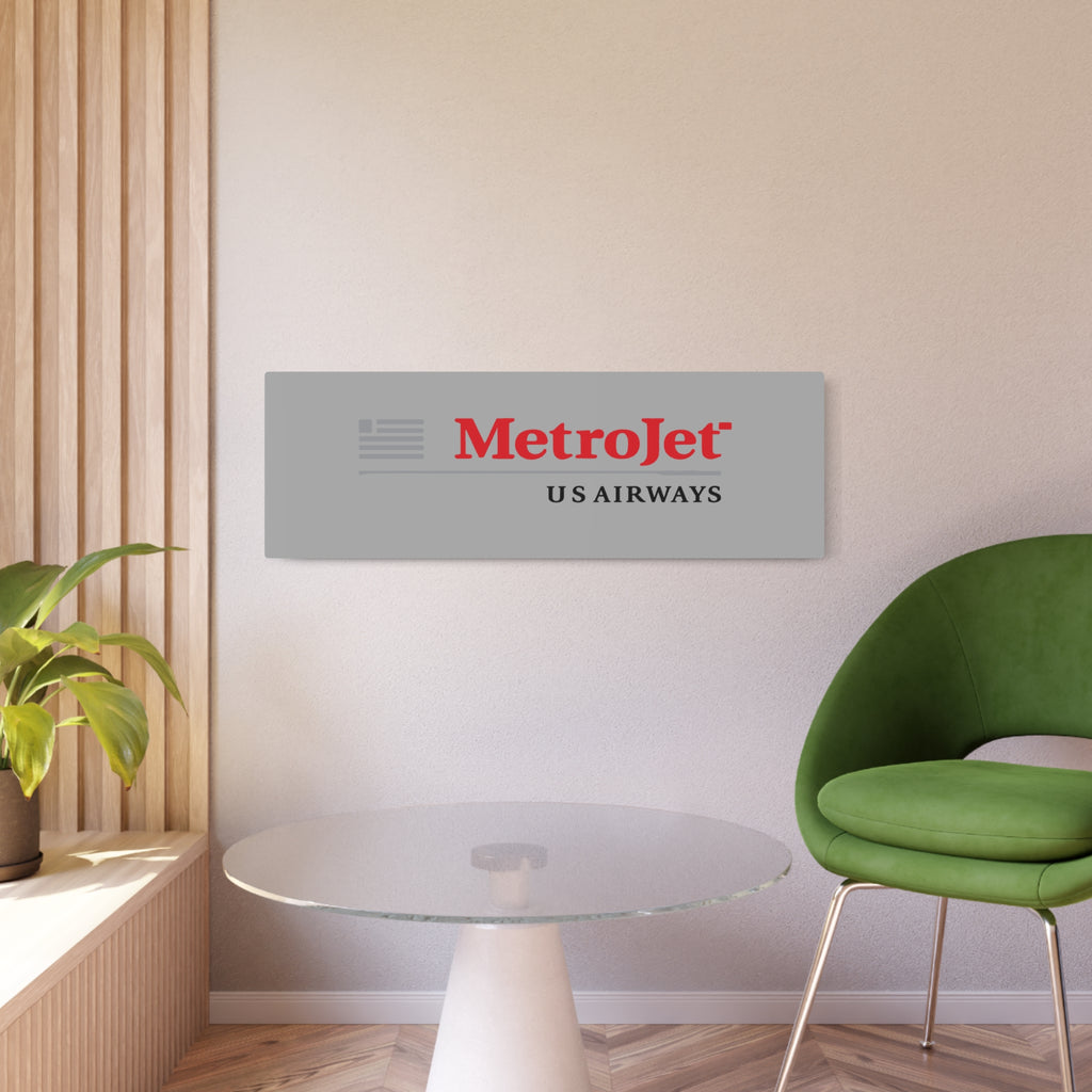 MetroJet Metal Sign